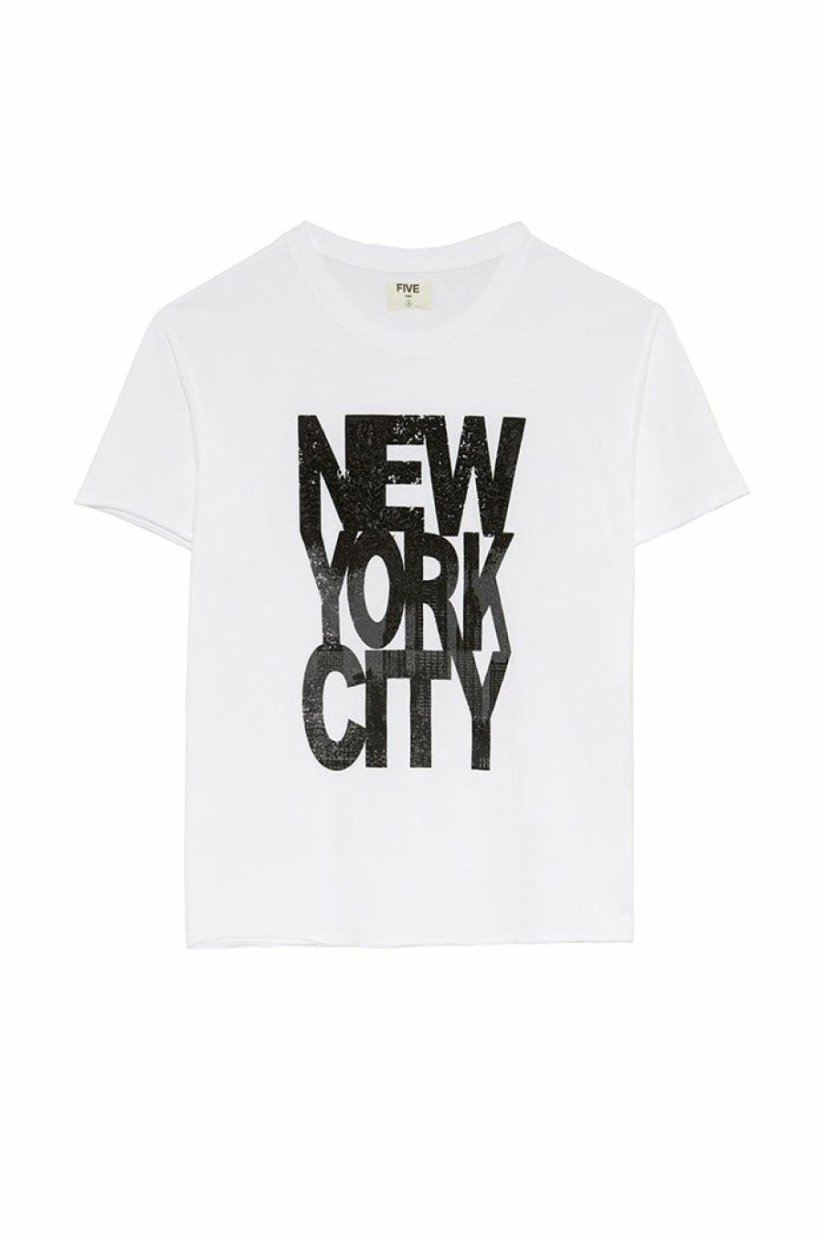 Nouvelle Collection Five Jeans  | Tee Shirt Nyc Blanc